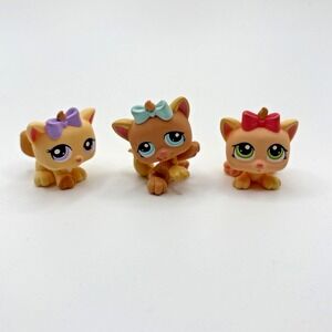Littlest Pet Shop Kitten Cat Triplets #1335 1336 1337 Hasbro LPS Toy Figures